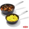 imageOXO Enhanced 10 Piece Cookware Pots and Pans Set PFASFree Ceramic Nonstick Durable Hard Anodized Cookware Scratch Resistant Stainless Steel Handle Good Grips Dishwasher Safe Oven safe Black1QT and 2QT Saucepan Set with Lids