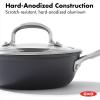 imageOXO Enhanced 10 Piece Cookware Pots and Pans Set PFASFree Ceramic Nonstick Durable Hard Anodized Cookware Scratch Resistant Stainless Steel Handle Good Grips Dishwasher Safe Oven safe Black1QT and 2QT Saucepan Set with Lids