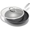 imageOXO Frying Pan Enhanced 12 Skillet Ceramic Nonstick Durable Hard Anodized Cookware Scratch Resistant Stainless Steel Handle Good Grips Dishwasher ampamp Oven safe BlackBlack