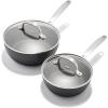 1QT and 2QT Saucepan Set with Lids