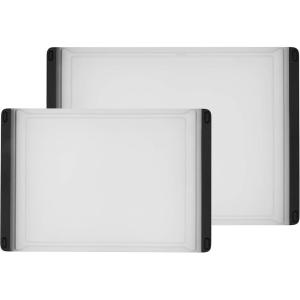imageOXO Good Grips 2Piece Plastic Cutting Board Set Pack of 1Clear