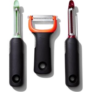 imageOXO Good Grips 3Piece Peeler Set  Beet Fennel Yam3Piece Peeler Set
