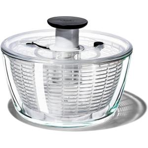 imageOXO Good Grips Large Salad Spinner  622 Qt WhiteGlass Salad Spinner