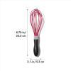 imageOXO Good Grips 9Inch Silicone Whisk  RedRedBlack