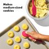 imageOXO Good Grips Medium Silicone Cookie Scoop ampamp Small Spatula Set Medium Cookie Scoop ampamp Small Spatula RedScoop  Spatula