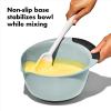 imageOXO Good Grips 3 Piece Plastic Mixing Bowl Set 2500 mlWhiteBlackCadet BlueTower GrayJade