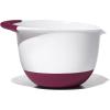 imageOXO Good Grips 3 Piece Plastic Mixing Bowl Set 2500 mlWhiteBlackRedGreenBlue