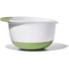 imageOXO Good Grips 3 Piece Plastic Mixing Bowl Set 2500 mlWhiteBlackRedGreenBlue