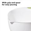 imageOXO Good Grips 3 Piece Plastic Mixing Bowl Set 2500 mlWhiteBlackRedGreenBlue
