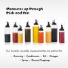 imageOXO Chefs Condiment Squeeze Bottles Pack of 3  Large 16 oz