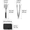 imageOXO Good Grips Grilling 3pc Set  Tongs Turner and Tool Rest Black