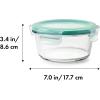 imageOXO Good Grips 1 Cup Smart Seal Glass Round Food Storage Container1 Count Pack of 2
