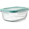 imageOXO Good Grips 16 Cup Smart Seal Leakproof Glass Rectangle Food Storage ContainerGlass