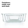 imageOXO Good Grips 16 Cup Smart Seal Leakproof Glass Rectangle Food Storage ContainerGlass
