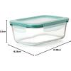 imageOXO Good Grips 16 Cup Smart Seal Leakproof Glass Rectangle Food Storage ContainerGlass