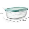 imageOXO Good Grips 16 Cup Smart Seal Leakproof Glass Rectangle Food Storage ContainerGlass