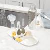 imageOXO Tot Breast Pump Parts Compact Drying Rack with Detail Brushes Gray 2 Piece Set