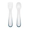 imageOXO Tot On The Go Fork ampamp Spoon Training Set with Travel Case  TealNavy