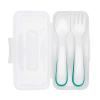imageOXO Tot On The Go Fork ampamp Spoon Training Set with Travel Case  TealTeal