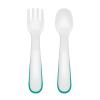 imageOXO Tot On The Go Fork ampamp Spoon Training Set with Travel Case  TealTeal