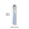imageOXO Tot OntheGo Feeding Spoon with Travel Case  NavyDusk