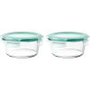 imageOXO Good Grips 1 Cup Smart Seal Glass Round Food Storage Container1 Count Pack of 2