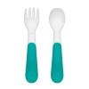 imageOXO Tot On The Go Fork ampamp Spoon Training Set with Travel Case  TealTeal