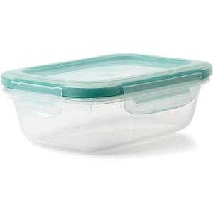 imageOXO Good Grips 16 Cup Smart Seal Leakproof Glass Rectangle Food Storage ContainerPlastic
