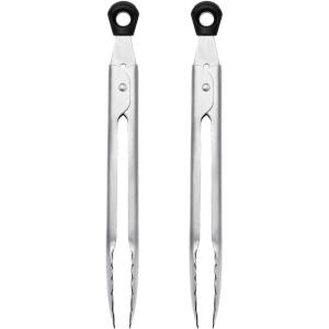 imageOXO Good Grips Stainless Steel Mini Tongs  2 PackMini Tongs 2 Pack