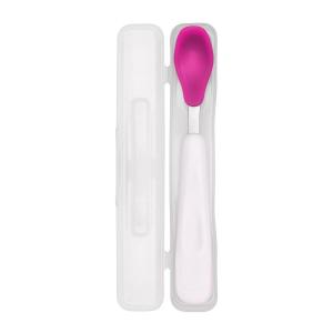 imageOXO Tot OntheGo Feeding Spoon with Travel Case  TealPink