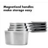 imageOXO Good Grips 4 Piece Stainless Steel Measuring Cups with Magnetic SnapsCups