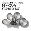 imageOXO Good Grips 4 Piece Stainless Steel Measuring Cups with Magnetic SnapsSet