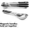 imageOXO Good Grips 4 Piece Stainless Steel Measuring Cups with Magnetic SnapsSpoons