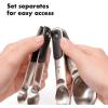 imageOXO Good Grips 4 Piece Stainless Steel Measuring Cups with Magnetic SnapsSpoons