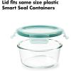 imageOXO Good Grips 8 Piece Smart Seal Airtight Glass Round Container SetBlue