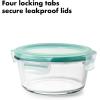 imageOXO Good Grips 8 Piece Smart Seal Airtight Glass Round Container SetBlue