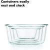 imageOXO Good Grips 8 Piece Smart Seal Airtight Glass Round Container SetBlue