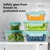 imageOXO Good Grips 8 Piece Smart Seal Airtight Glass Round Container SetBlue