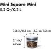 imageOXO Good Grips POP Container  Airtight Food Storage  Small Square Mini 04 Qt Ideal for baking powder spices dried herbs and chilesCONTAINER