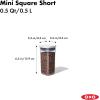 imageOXO Good Grips POP Container  Airtight Food Storage  Small Square Mini 04 Qt Ideal for baking powder spices dried herbs and chilesCONTAINER