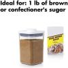 imageOXO Good Grips POP Container  Airtight Food Storage  Small Square Mini 04 Qt Ideal for baking powder spices dried herbs and chilesCONTAINER