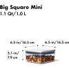 imageOXO Good Grips POP Container  Airtight Food Storage  Small Square Mini 04 Qt Ideal for baking powder spices dried herbs and chilesCONTAINER