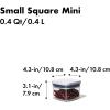 imageOXO Good Grips POP Container  Airtight Food Storage  Small Square Mini 04 Qt Ideal for baking powder spices dried herbs and chilesCONTAINER