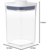 imageOXO Good Grips POP Container  Airtight Food Storage  Small Square Mini 04 Qt Ideal for baking powder spices dried herbs and chilesCONTAINER