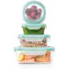 imageOXO Good Grips Smart Seal  12 Piece Glass Container SetClearBlue