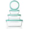 imageOXO Good Grips Smart Seal  12 Piece Glass Container SetClearBlue