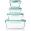 imageOXO Good Grips Smart Seal  12 Piece Glass Container SetClearBlue