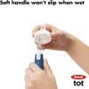 imageOXO Tot Bottle Brush with Nipple Cleaner and Stand  Teal 1 Count Pack of 1Navy