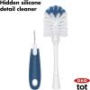 imageOXO Tot Bottle Brush with Nipple Cleaner and Stand  Teal 1 Count Pack of 1Navy