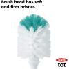 imageOXO Tot Bottle Brush with Nipple Cleaner and Stand  Teal 1 Count Pack of 1Teal